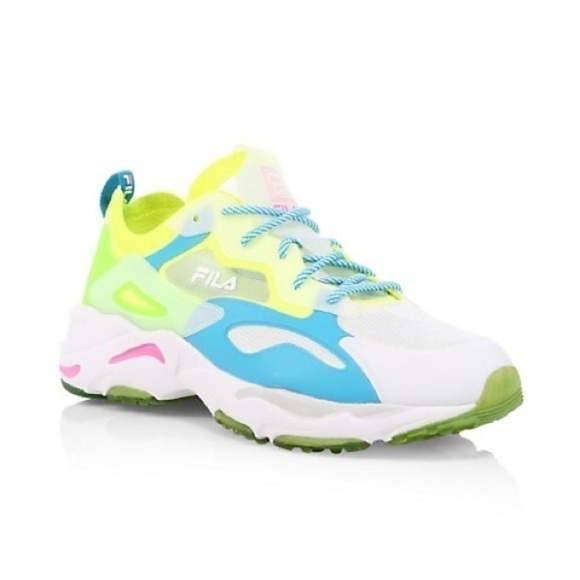 Fila Shoes - FILA Ray Tracer Patchwork Neon Sneaker Women’s 7.5
